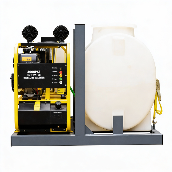 EMC 4000 PSI Hot Water Pressure Washer For Pickup Truck, 175 Gallon Water Tank