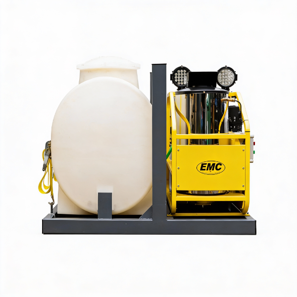 EMC 4000 PSI Hot Water Pressure Washer For Pickup Truck, 175 Gallon Water Tank