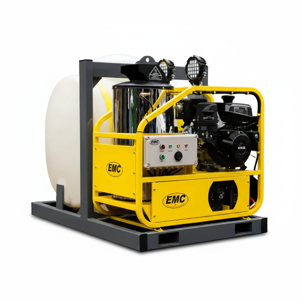 EMC 4000 PSI Hot Water Pressure Washer For Pickup Truck, 175 Gallon Water Tank