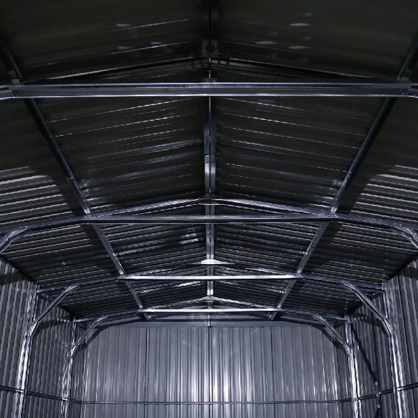 EMC 11' X 20' Metal Garage Shed - zinc steel frame - 75 mph wind resistance