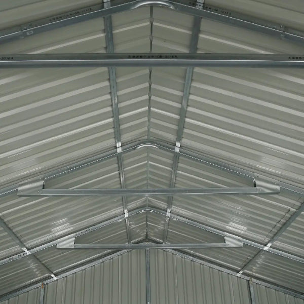 EMC 21'x19' Heavy Duty Double Metal Garage Shed, 75 MPH Wind Rated