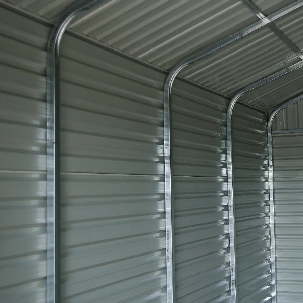 EMC 21'x19' Heavy Duty Double Metal Garage Shed, 75 MPH Wind Rated