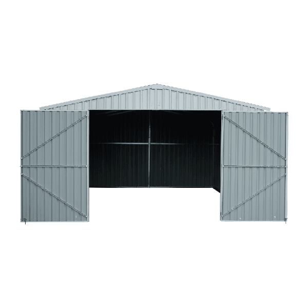 EMC Heavy Duty 14'x19' Steel Car Shed Garage - 29 gauge metal sheet - 75 mph wind resistance