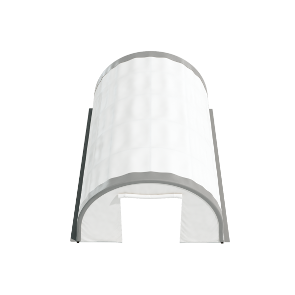 EMC 20x30x12 Heavy Duty Fabric Peak Storage Building - 13 Oz PVC Fabric Cover