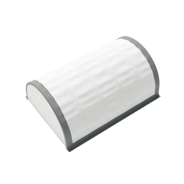 EMC 20x30x12 Heavy Duty Fabric Peak Storage Building - 13 Oz PVC Fabric Cover