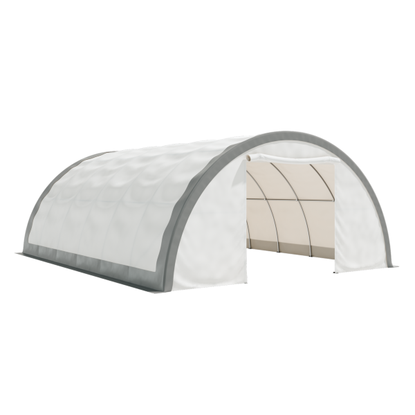 EMC 30x40x14 Heavy Duty Fabric Storage Building - 13 Oz PVC Fabric