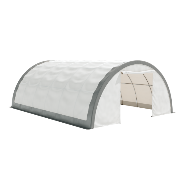 EMC 30x40x14 Heavy Duty Fabric Storage Building - 13 Oz PVC Fabric