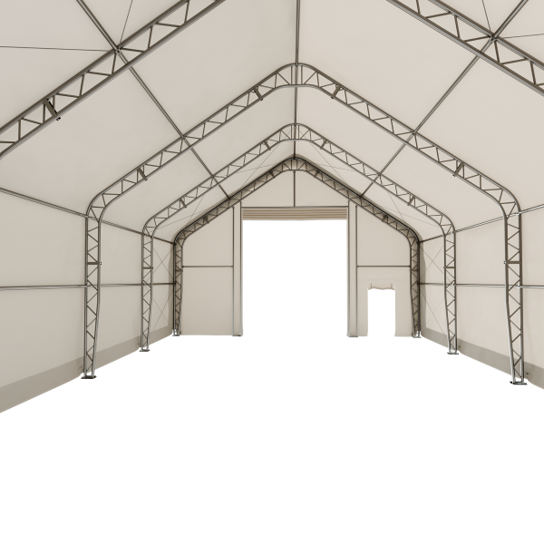 EMC Double Trussed Storage Shelter - 30' Wide x 40' Length x 22' Height