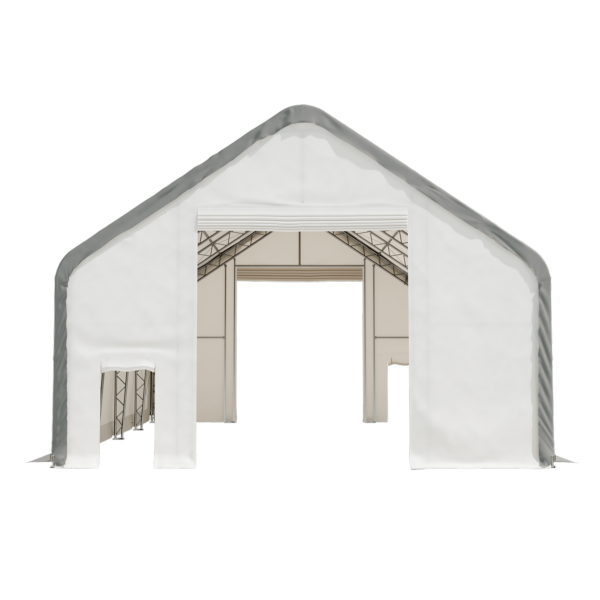 EMC Double Trussed Storage Shelter - 30' Wide x 40' Length x 22' Height