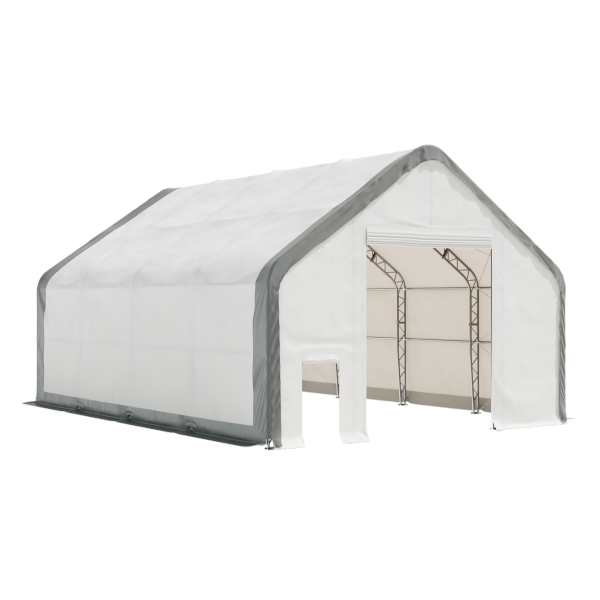 EMC Double Trussed Storage Shelter - 30' Wide x 40' Length x 22' Height