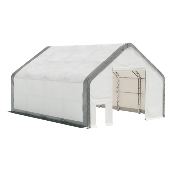 EMC Double Trussed Storage Shelter - 30' Wide x 40' Length x 22' Height