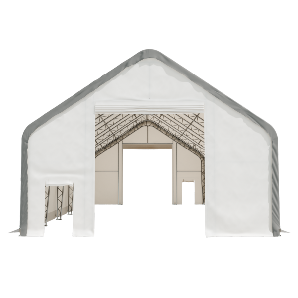 EMC Double Trussed Storage Shelter - 30' Wide x 60' Length x 22' Height