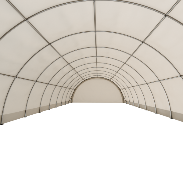 EMC 30x65x15 Heavy Duty Fabric Storage Building - 13 Oz PVC Fabric