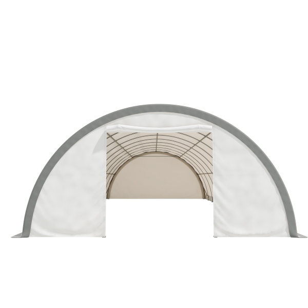 EMC 30x65x15 Heavy Duty Fabric Storage Building - 13 Oz PVC Fabric
