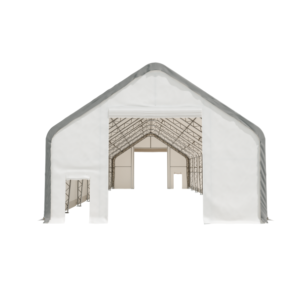 EMC Double Trussed Storage Shelter - 30' Wide x 80' Length x 22' Height