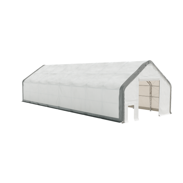 EMC Double Trussed Storage Shelter - 30' Wide x 80' Length x 22' Height