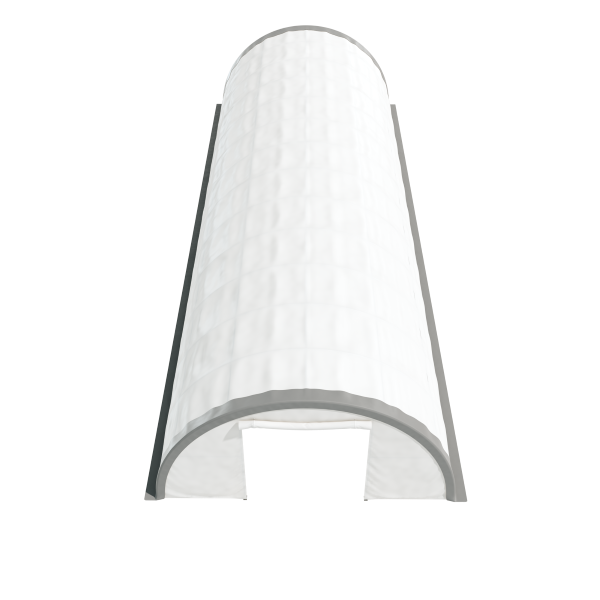 EMC 30x85x15 Heavy Duty Fabric Storage Building - 13 Oz PVC Cover Fabric