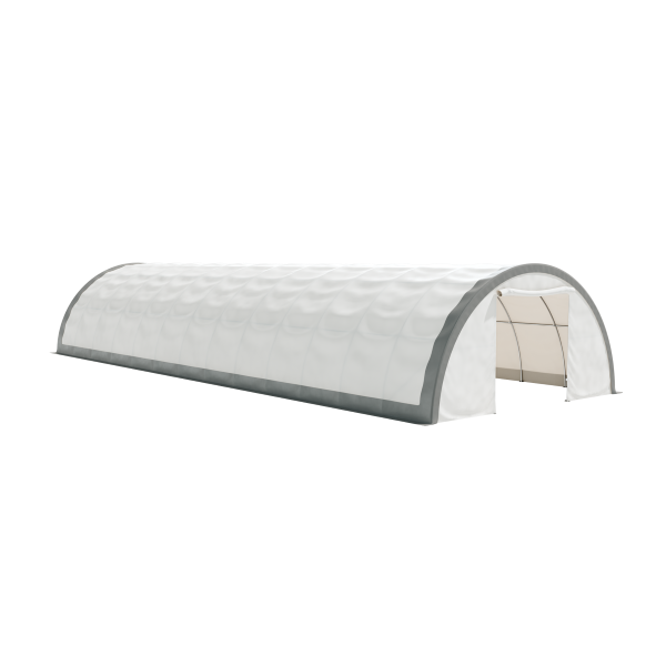 EMC 30x85x15 Heavy Duty Fabric Storage Building - 13 Oz PVC Cover Fabric