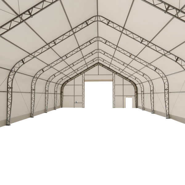 EMC Double Trussed Storage Shelter - 40' Wide x 60' Length x 24' Height