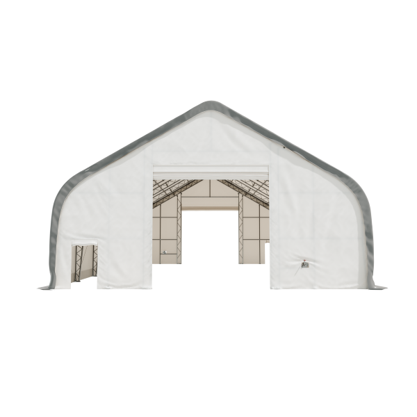 EMC Double Trussed Storage Shelter - 40' Wide x 60' Length x 24' Height