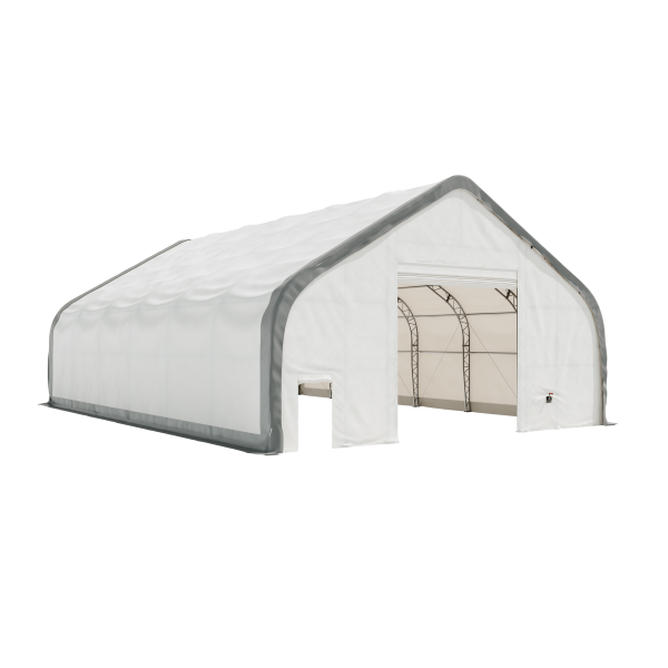 EMC Double Trussed Storage Shelter - 40' Wide x 60' Length x 24' Height