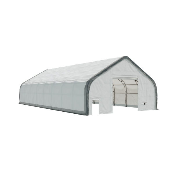EMC Double Trussed Storage Shelter - 40' Wide x 80' Length x 24' Height