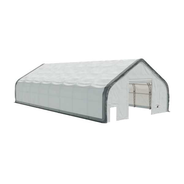 EMC Double Trussed Storage Shelter - 40' Wide x 80' Length x 24' Height