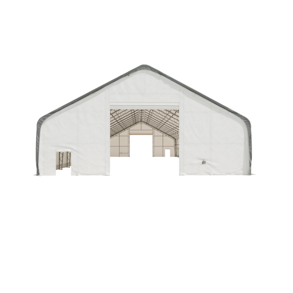 EMC Double Trussed Storage Shelter - 50' Wide x 150' Long x 26' Height