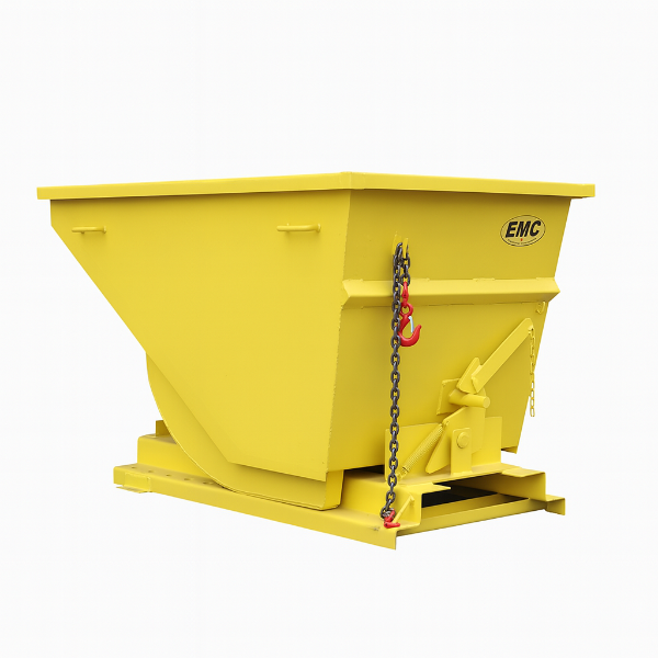 EMC Forklift Pocket Self Dumping Hopper - 1 Cubic Yard Capacity