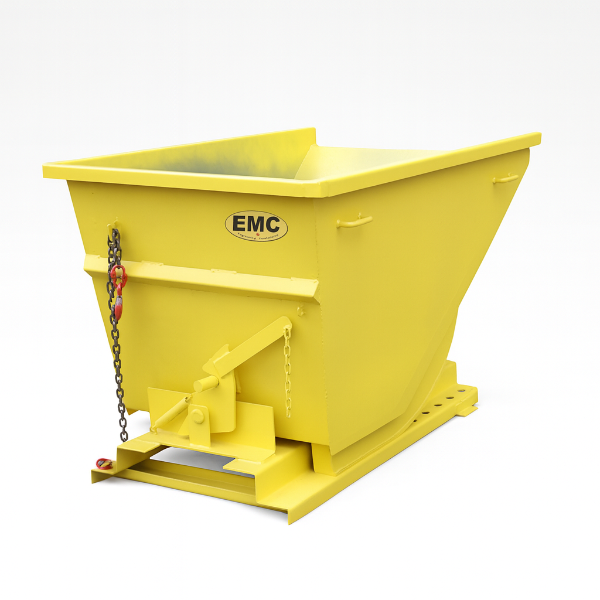 EMC Forklift Pocket Self Dumping Hopper - 1 Cubic Yard Capacity