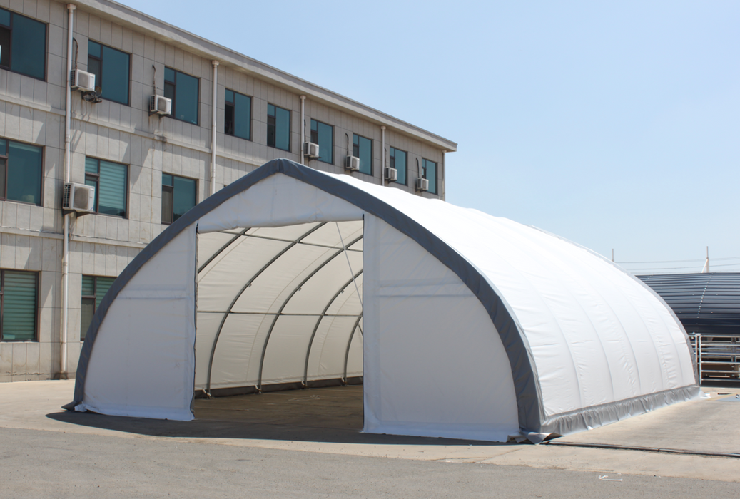 EMC 30x40x14 Heavy Duty Fabric Storage Building - 13 Oz PVC Fabric