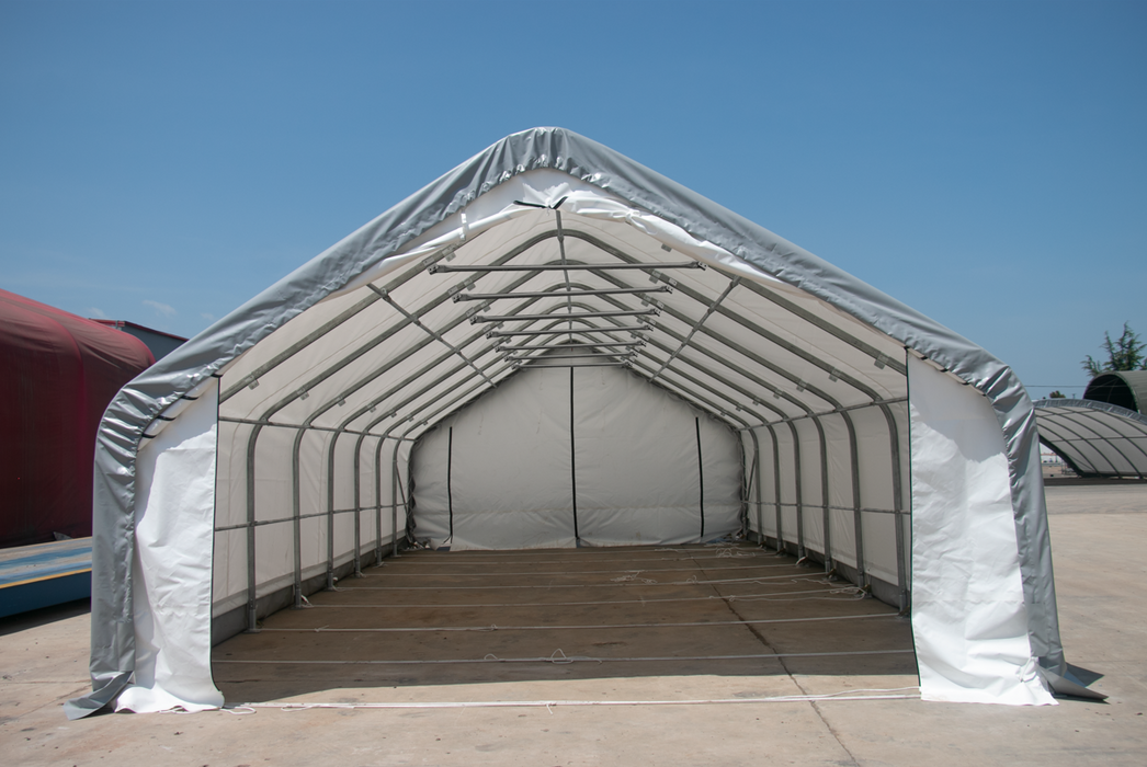 EMC 20x40x12 Heavy Duty Fabric Storage Building - 13 oz PVC Fabric