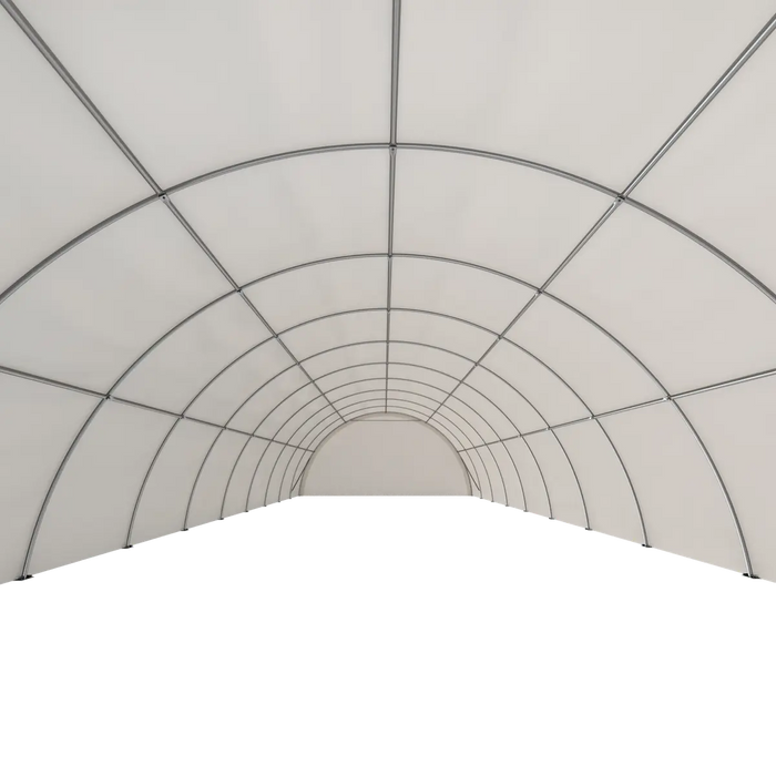 EMC 30x65x15 Heavy Duty Fabric Storage Building - 13 Oz PVC Fabric