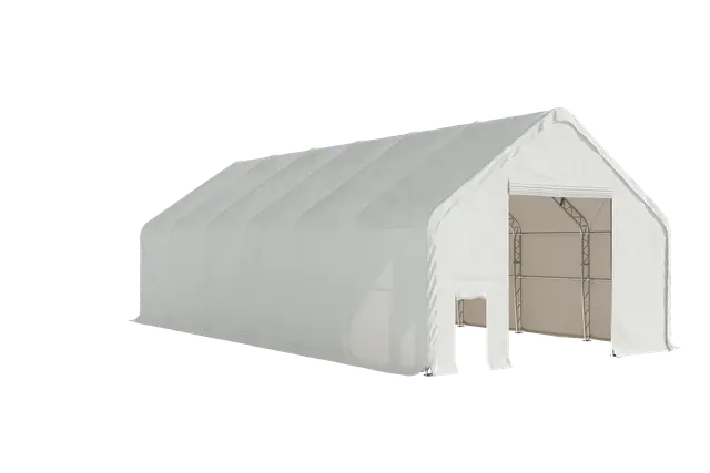 EMC Double Trussed Storage Shelter - 30' Wide x 60' Length x 22' Height