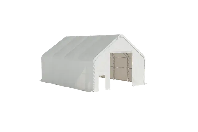 EMC Double Trussed Storage Shelter - 30' Wide x 40' Length x 22' Height