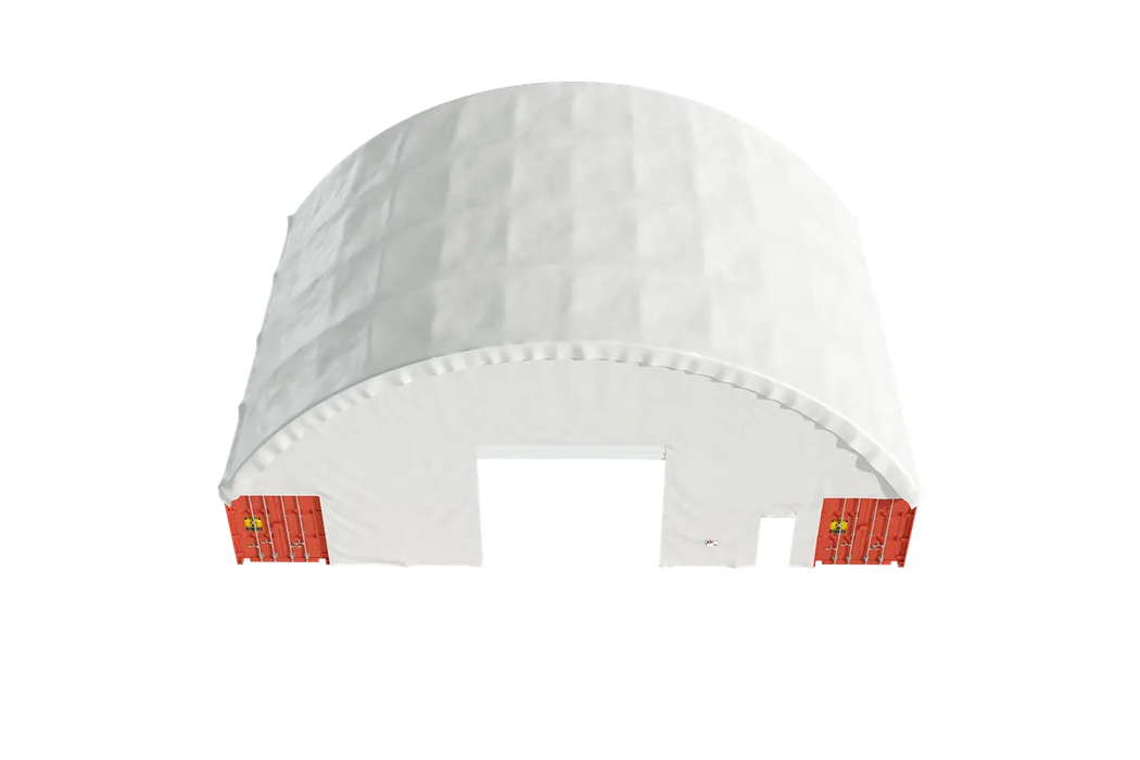 EMC Container Shelter 60'x40'x20' (610g PVC) Double Trussed