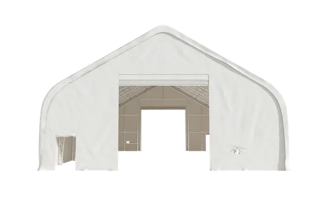 EMC Double Trussed Storage Shelter - 40' Wide x 60' Length x 24' Height