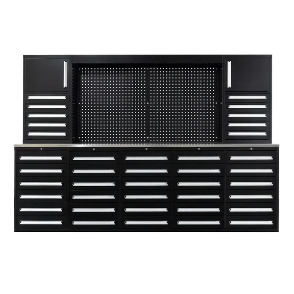 EMC 10ft Workbench Cabinet Combo 40 Drawers 2 Cabinets