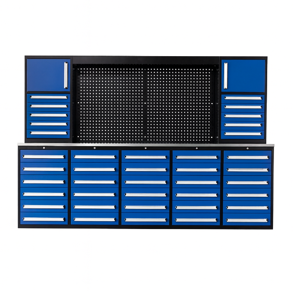 EMC 10ft Workbench Cabinet Combo 40 Drawers 2 Cabinets