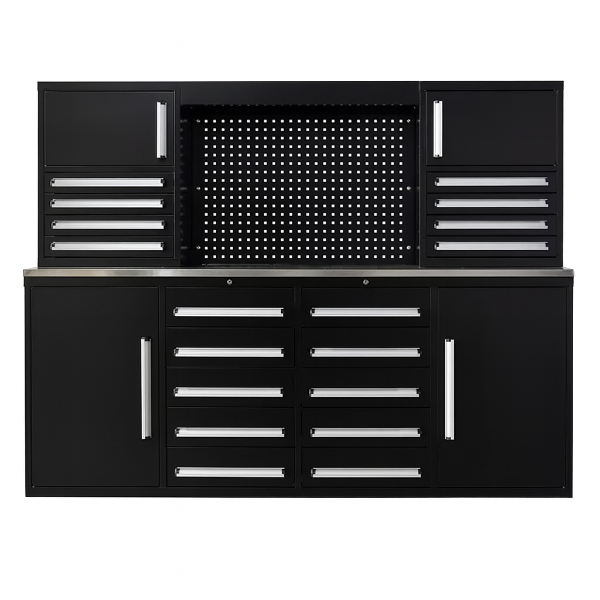 EMC 7ft Workbench Cabinet Combo 18 Drawers 4 cabinets