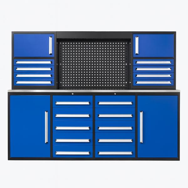 EMC 7ft Workbench Cabinet Combo 18 Drawers 4 cabinets